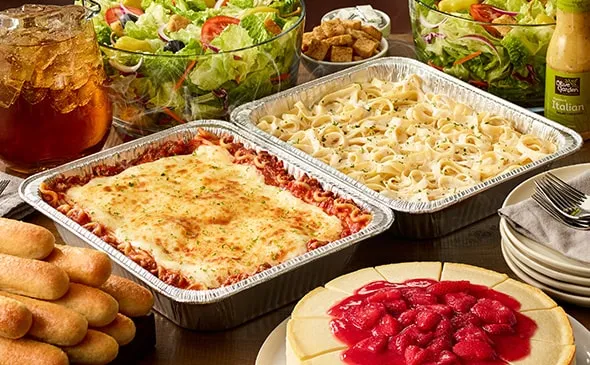 Lasagna Combination (Serves 8 - 14) — Cater your party with a Lasagna meal from Olive Garden. The combination comes with a…