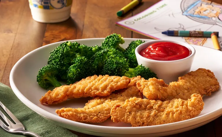 Kids Chicken Fingers — Lightly breaded chicken tenders.