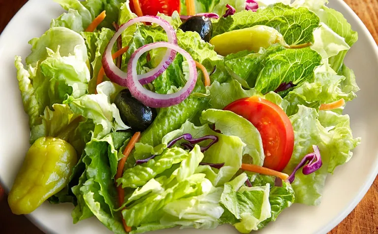 Famous House Salad without croutons — Enjoy our Famous House Salad without croutons as a part of your gluten sensitive diet.