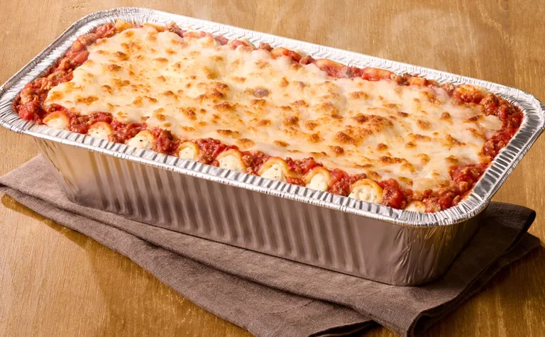 Lasagna Classico (Serves up to 6) — Layers of pasta, meat sauce and mozzarella, ricotta, parmesan and romano cheese.