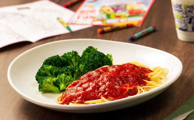 Kids Tomato Sauce with Choice of Pasta — Pick your favorite pasta with tomato sauce! Add protein for an additional charge.